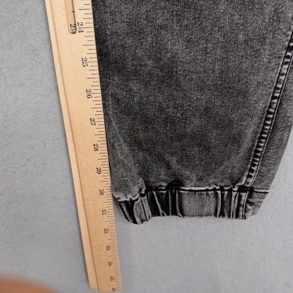 Pit Viper Mens Medium Gray Acid Wash Sport Denim Jogger Pants Streetwear Y2K